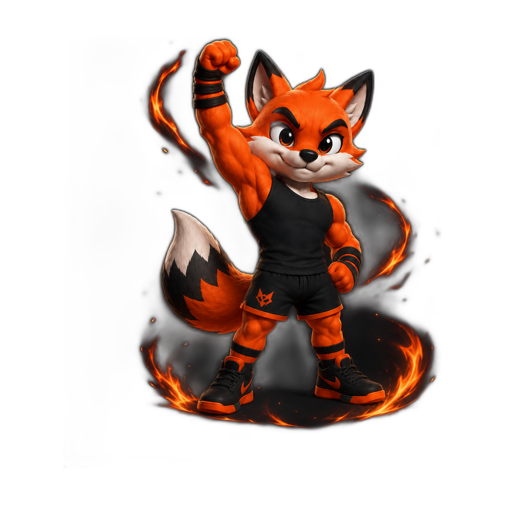 Forge Fox streak widget pose